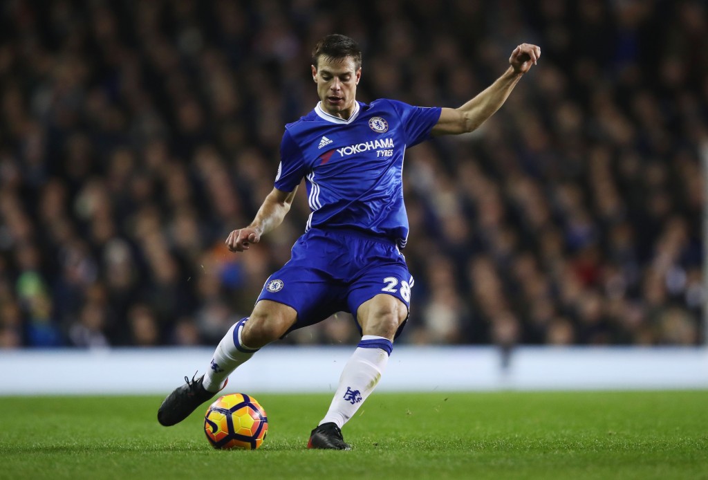 LONDON, ENGLAND - JANUARY 04: Cesar Azpilicueta of Chelsea in action during the Premier League match between Tottenham Hotspur and Chelsea at White Hart Lane on January 4, 2017 in London, England. (Photo by Julian Finney/Getty Images)