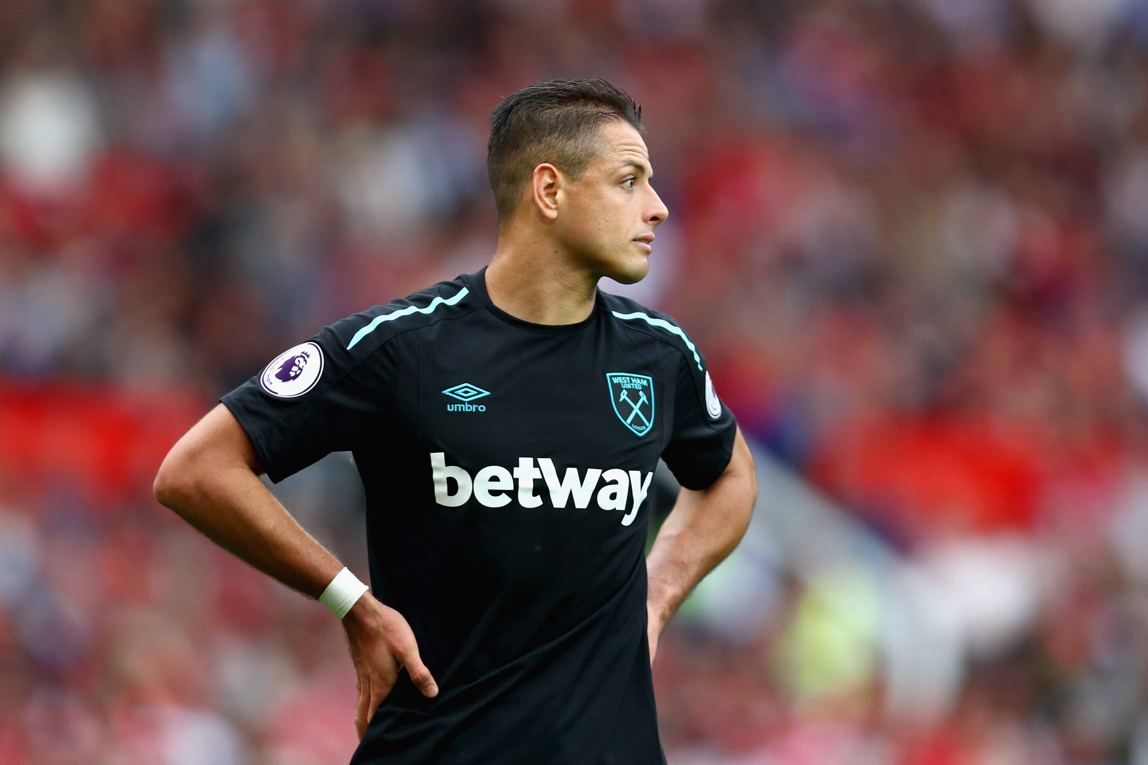 Will Chicharito break his duck against Spurs? (Photo courtesy - Dan Istitene/Getty Images)