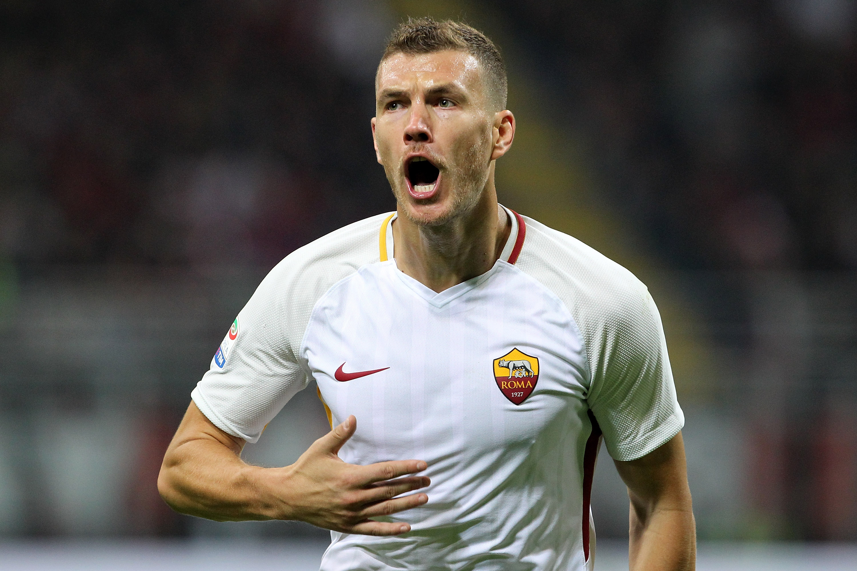 Will Dzeko break his duck against Chelsea? (Photo courtesy - Marco Luzzani/Getty Images)