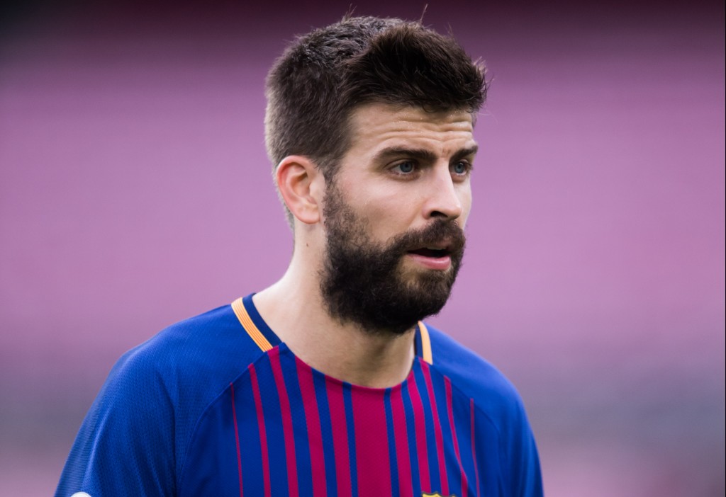 BARCELONA, SPAIN - OCTOBER 01: Gerard Pique of FC Barcelona looks on after the La Liga match between Barcelona and Las Palmas at Camp Nou on October 1, 2017 in Barcelona, Spain. The match is being played with empty stands after the events occured in Catalonia during the voting of a Catalonia independence referendum declared illegal and undemocratic by the Spanish government. (Photo by Alex Caparros/Getty Images)