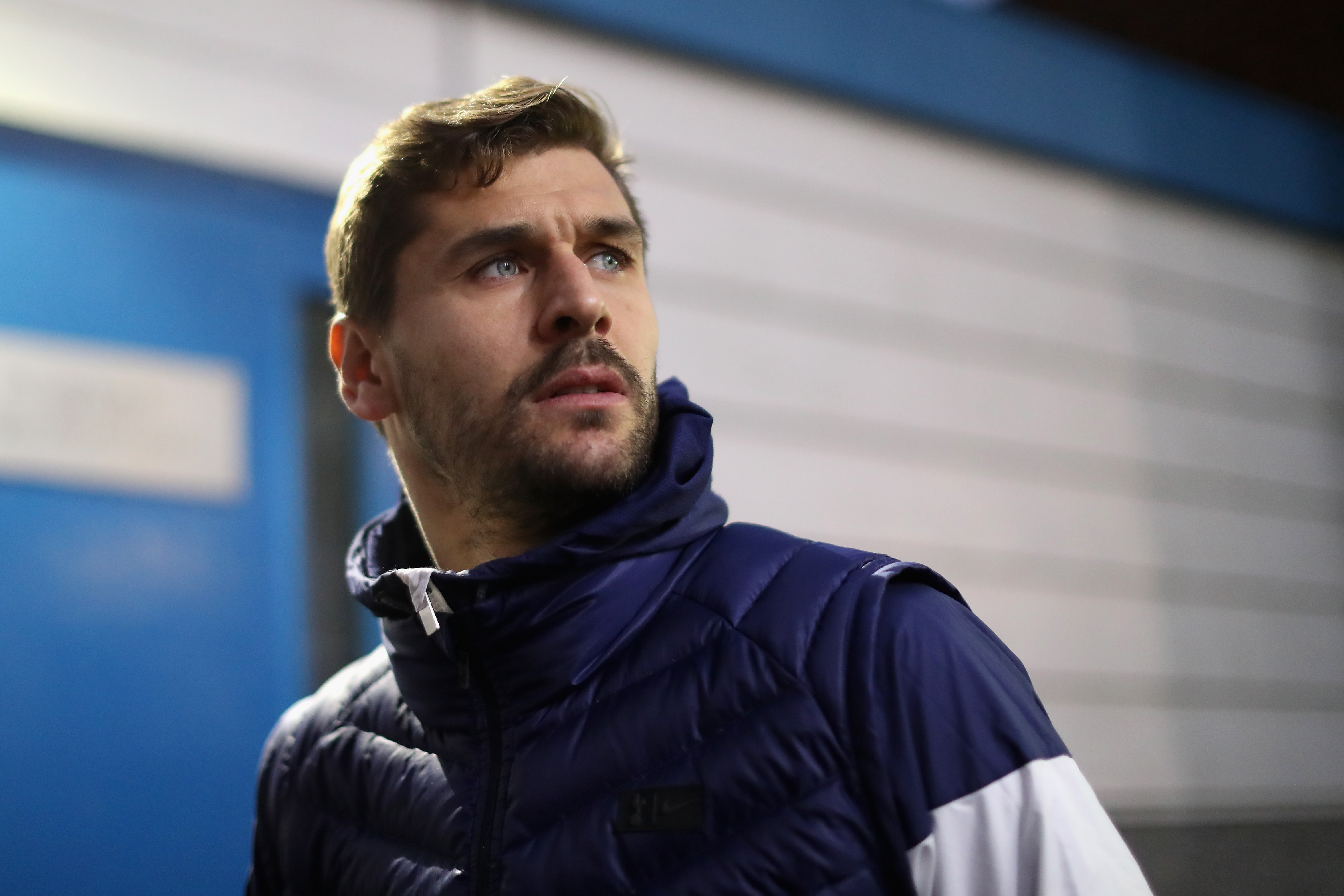 BURNLEY, ENGLAND - DECEMBER 23: Fernando Llorente of Tottenham Hotspur arrives during the Premier League match between Burnley and Tottenham Hotspur at Turf Moor on December 23, 2017 in Burnley, England. (Photo by Ian MacNicol/Getty Images)