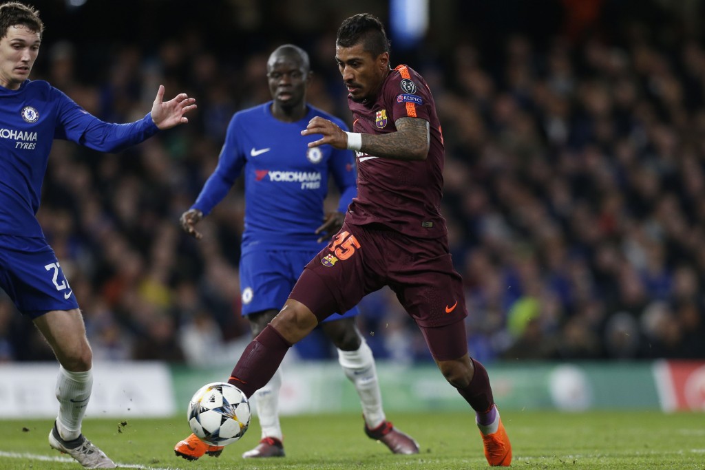 A frustrating night for the Brazilian. (Picture Courtesy - AFP/Getty Images)
