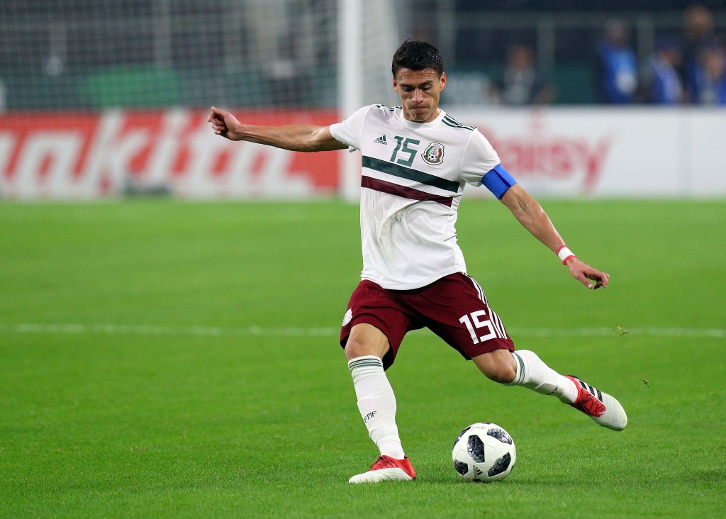 Hector Moreno in action against Croatia (Photo by Richard Rodriguez/Getty Images)