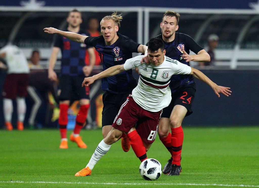 Lozano caused problems for the Croatian defence (Photo by Richard Rodriguez/Getty Images)