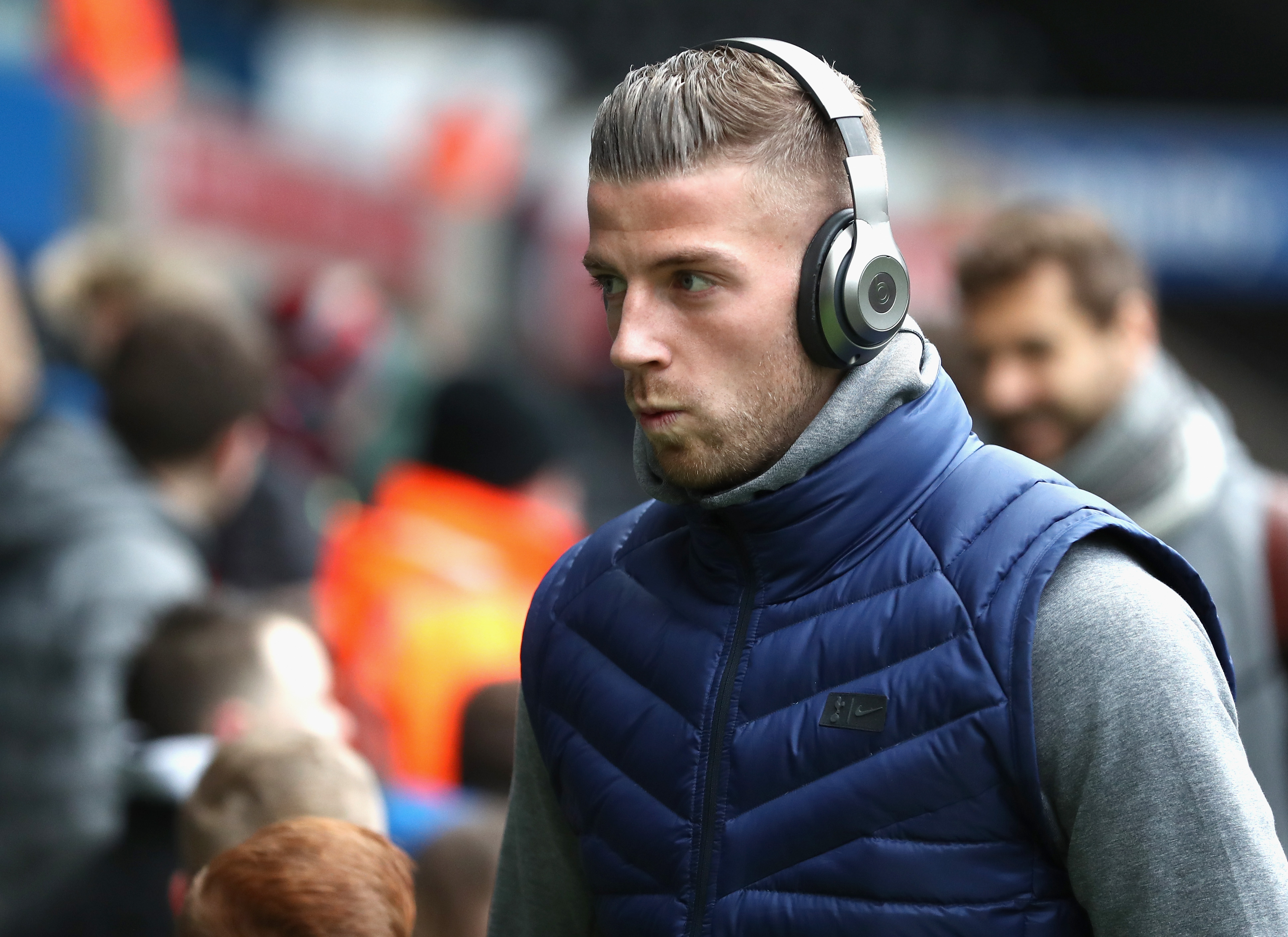 SWANSEA, WALES - MARCH 17: Toby Alderweireld of Spura arrives prior to The Emirates FA Cup Quarter Final match between Swansea City and Tottenham Hotspur at Liberty Stadium on March 17, 2018 in Swansea, Wales. (Photo by Catherine Ivill/Getty Images)