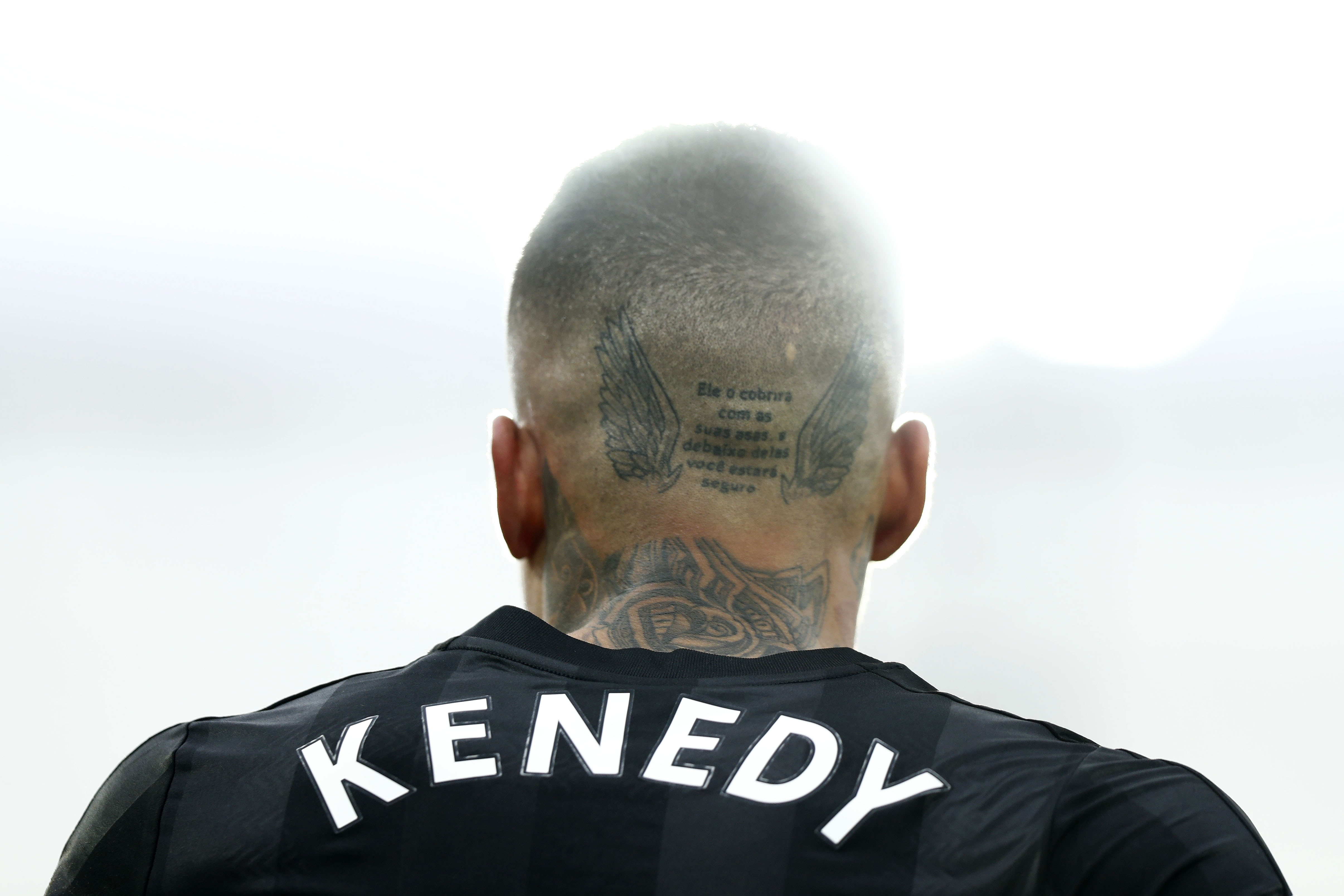 Newcastle United's Brazilian midfielder Kenedy is pictured on the field during the English Premier League football match between Crystal Palace and Newcastle United at Selhurst Park in south London on February 4, 2018. / AFP PHOTO / Adrian DENNIS / RESTRICTED TO EDITORIAL USE. No use with unauthorized audio, video, data, fixture lists, club/league logos or 'live' services. Online in-match use limited to 75 images, no video emulation. No use in betting, games or single club/league/player publications. / (Photo credit should read ADRIAN DENNIS/AFP/Getty Images)