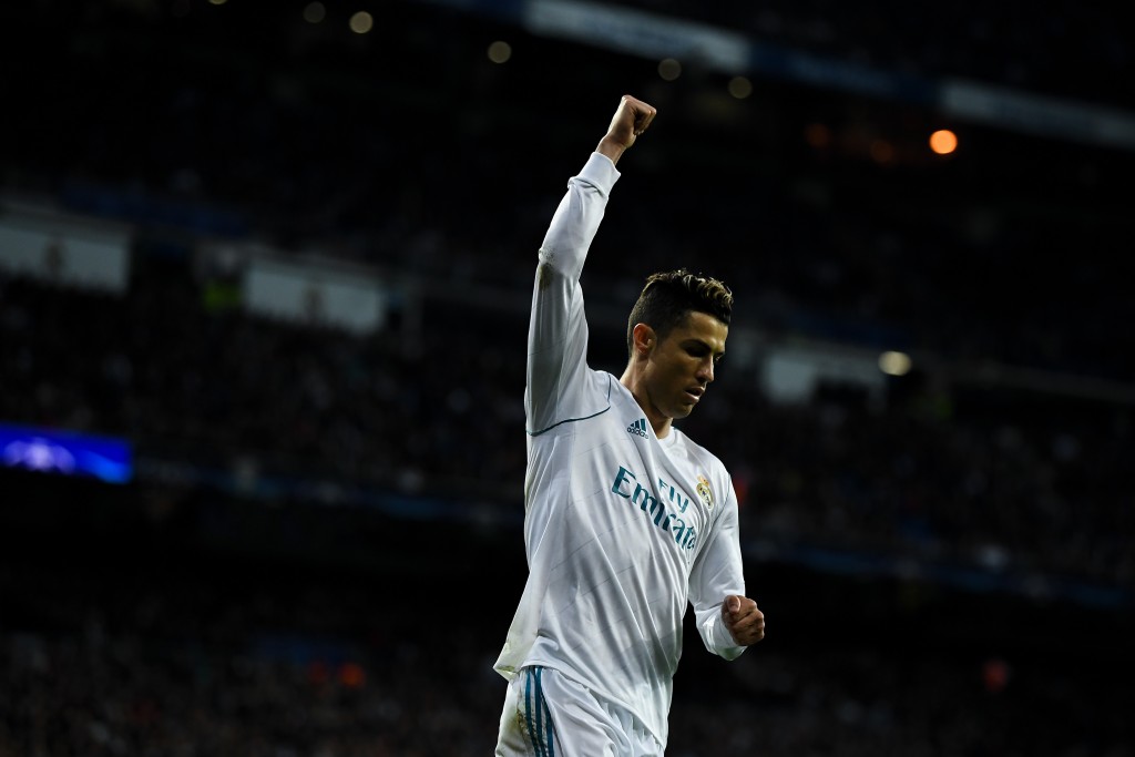 MADRID, SPAIN - APRIL 11: Cristiano Ronaldo of Real Madrid CF reacts during the UEFA Champions League Quarter Final scond leg match between Real Madrid and Juventus at Estadio Santiago Bernabeu on April 11, 2018 in Madrid, Spain. (Photo by David Ramos/Getty Images)
