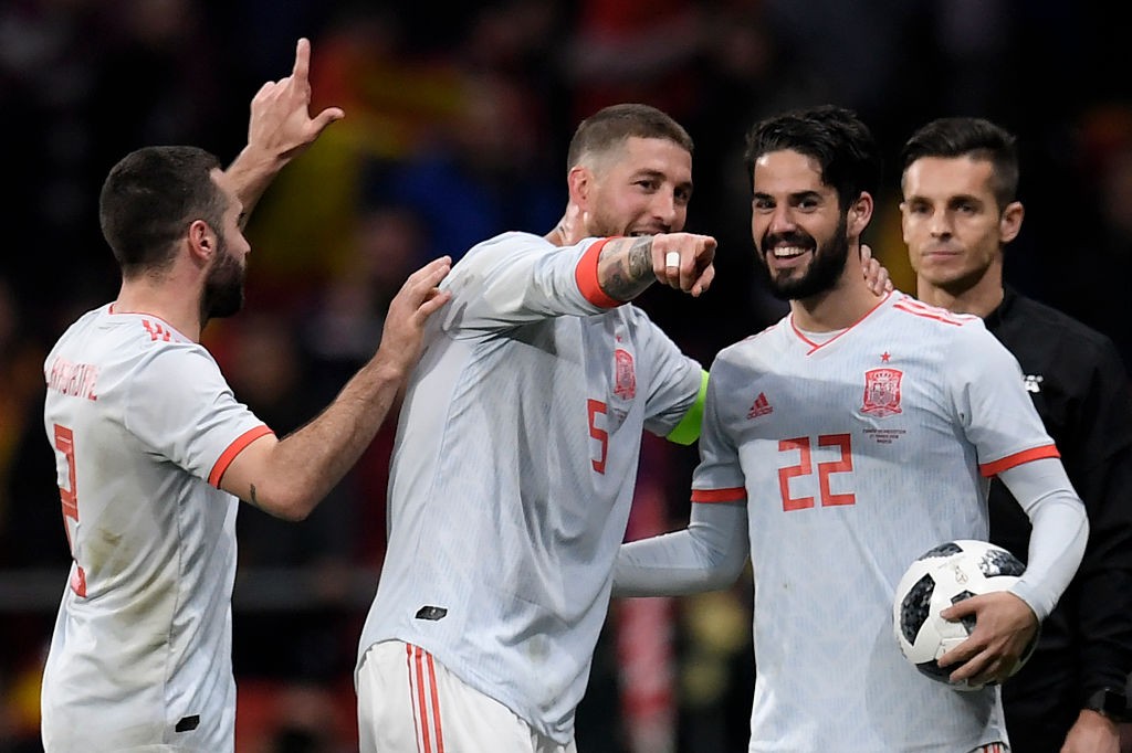 Isco andSergio Ramos are key components in this Spain setup for the World Cup. (Photo courtesy: AFP/Getty)