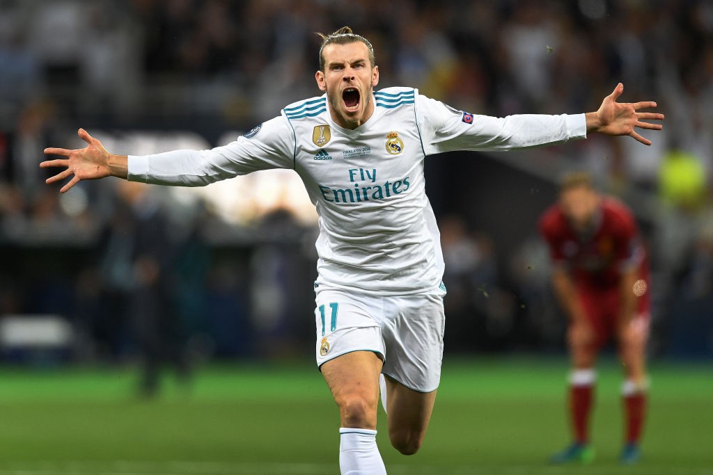 Incredi-Bale! Gareth Bale yet again delivers on Real Madrid's big night, helping them win the Champions League title against Liverpool. (Photo courtesy: AFP/Getty)