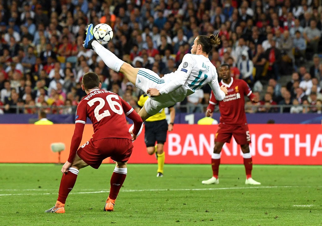 He can do one better than Ronaldo! Bale's incredible goal has put Ronaldo's effort against Juventus in the backdrop. (Photo courtesy: AFP/Getty)