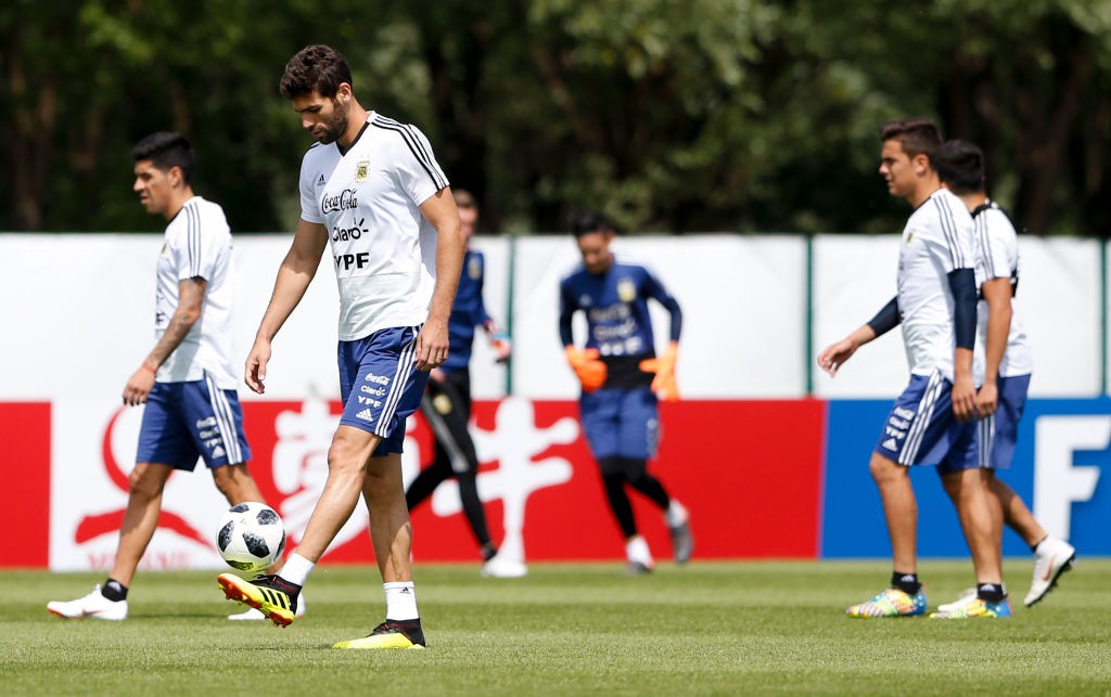 Federico Fazio was on the bench for the first two games and could start against Nigeria. (Photo courtesy: AFP/Getty)