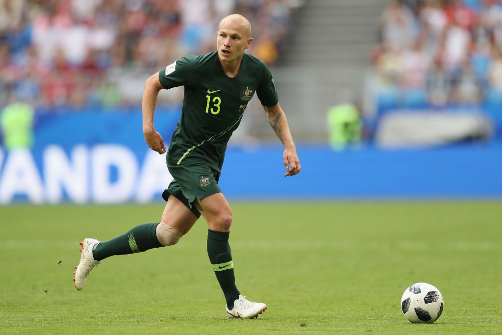 Aaron Mooy was Australia's best player on the pitch against Denmark. (Photo courtesy: AFP/Getty)