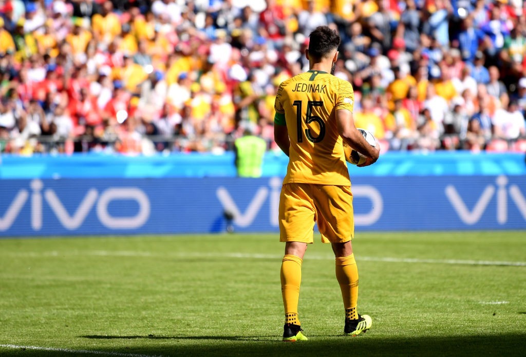 Can Jedinak lead Australia to a victory?(Photo by Laurence Griffiths/Getty Images)