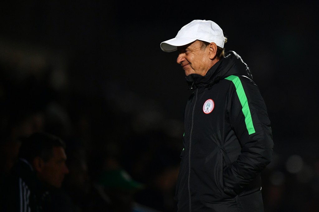 Making the Super Eagles Rohr. (Picture Courtesy - AFP/Getty Images)