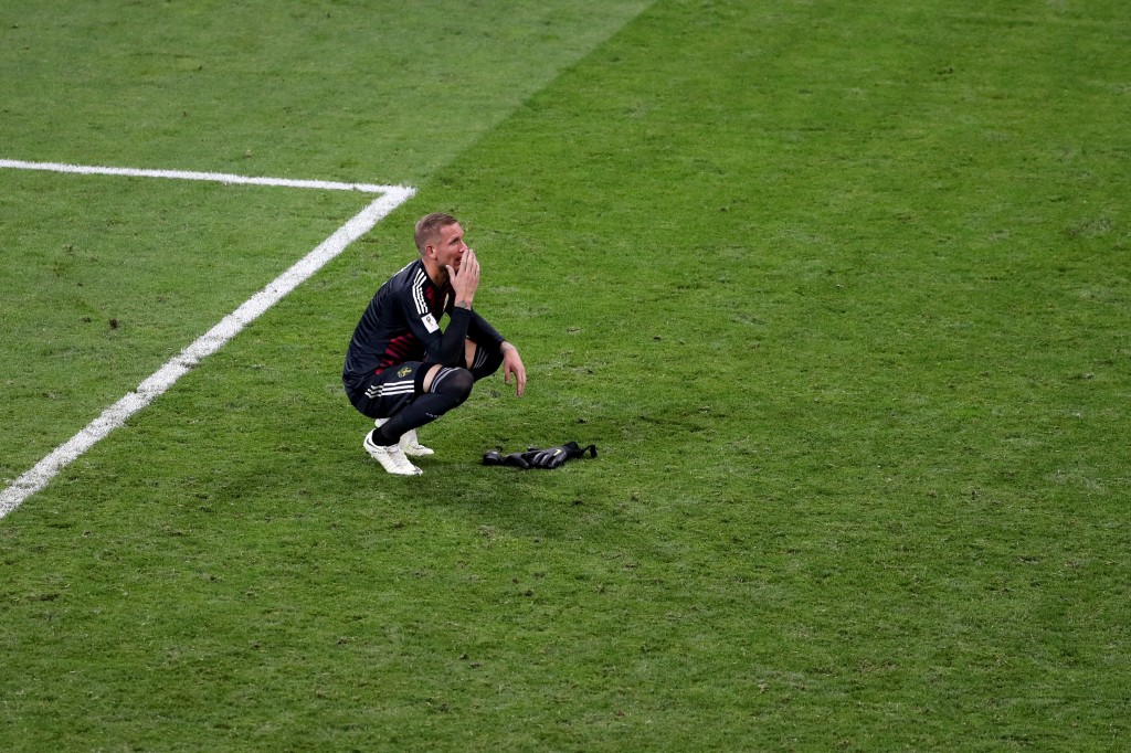 Olsen suffered heartbreak at the hands of Germany and Toni Kroos. (Picture Courtesy - AFP/Getty Images)
