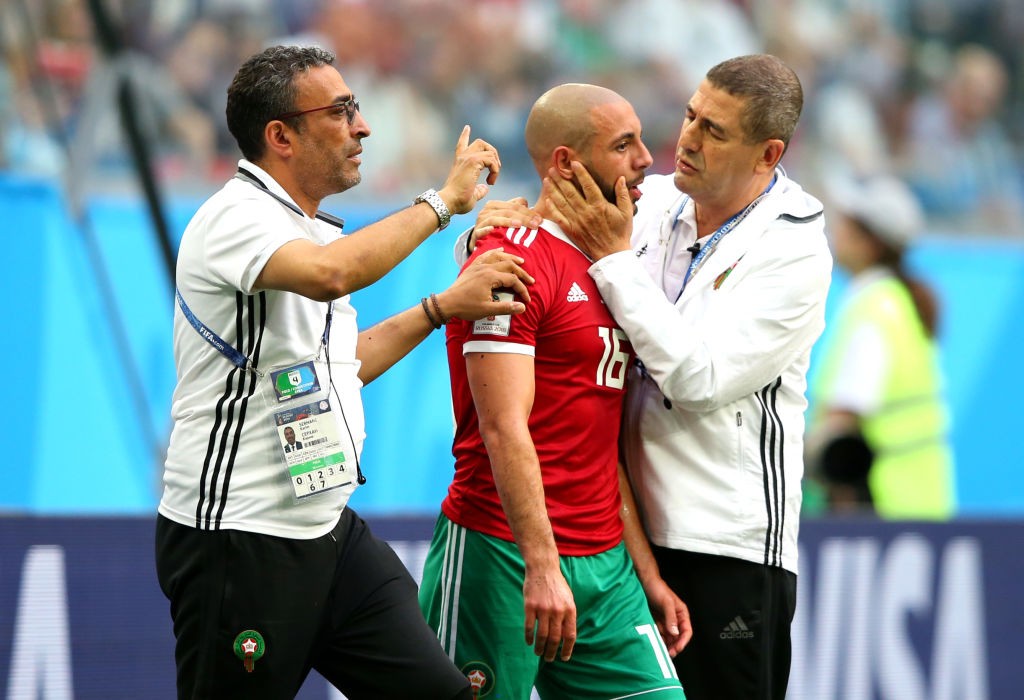 Nordin Amrabat is a doubt after suffering from a concussion against Iran. (Photo courtesy: AFP/Getty)