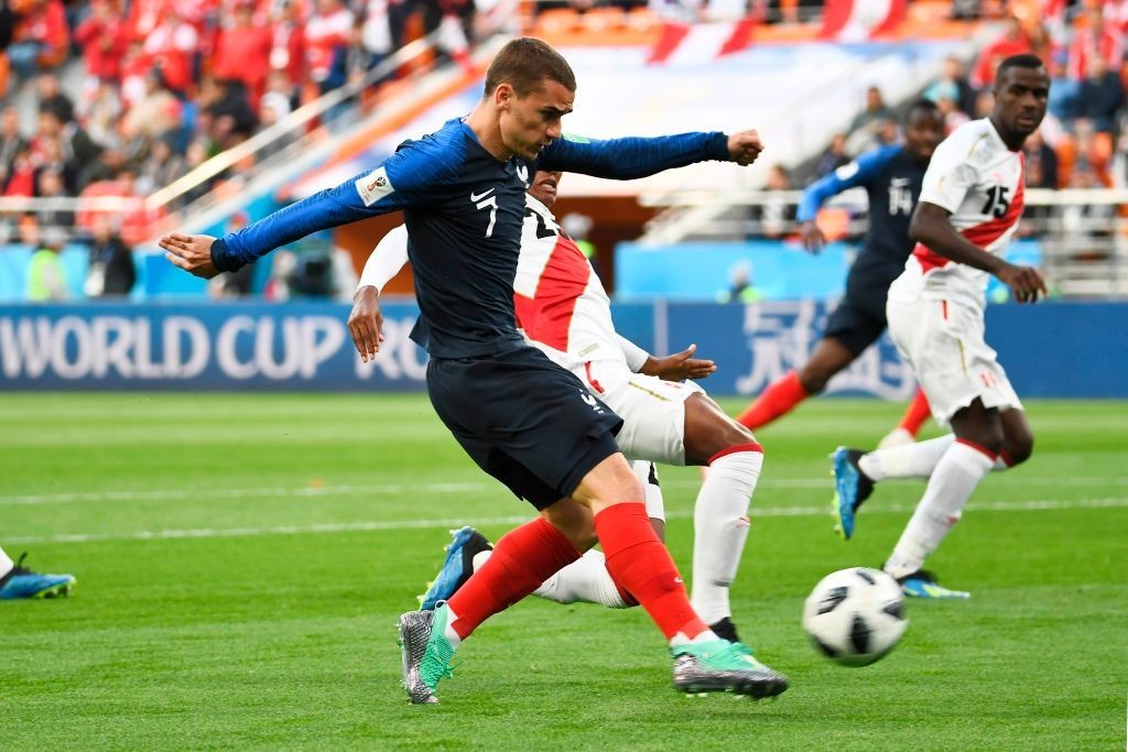Griezmann is yet to hit top gear for France (Photo by ANNE-CHRISTINE POUJOULAT/AFP/Getty Images)