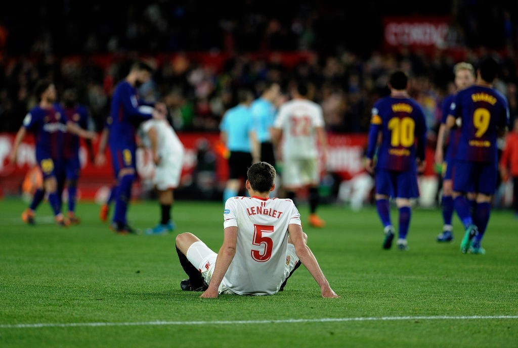 That's it for Lenglet at Barcelona. (Photo courtesy - Cristina Quicler/AFP/Getty Images)