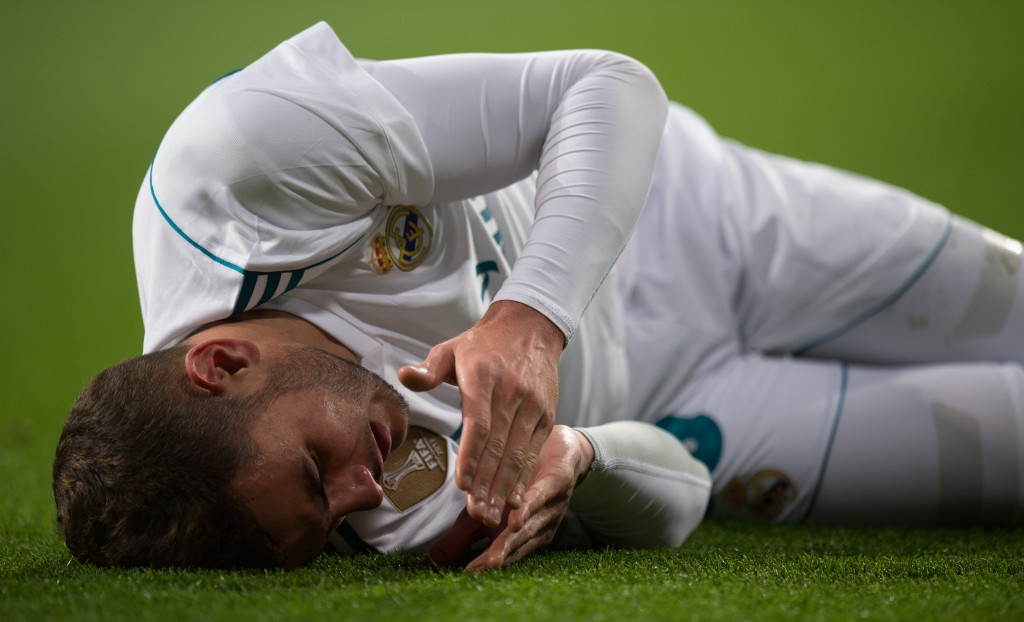 Theo Hernandez has endured a difficult time at the Bernabeu. (Photo by Denis Doyle/Getty Images)