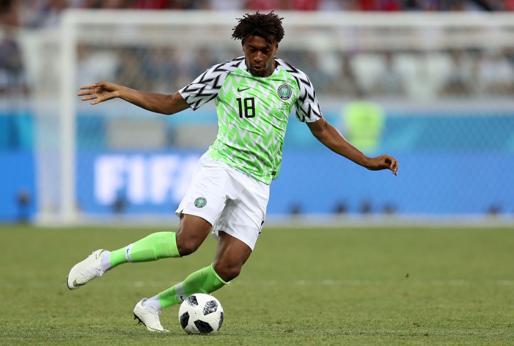 Alex Iwobi played all three games for Nogeria at the World Cup, but had a miserable tournament. (photo courtesy: AFP/Getty)