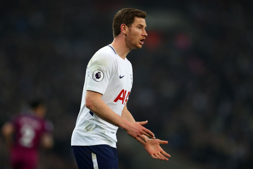 Jan Vertonghen left Tottenham when his contract expired (Photo courtesy: AFP/Getty)