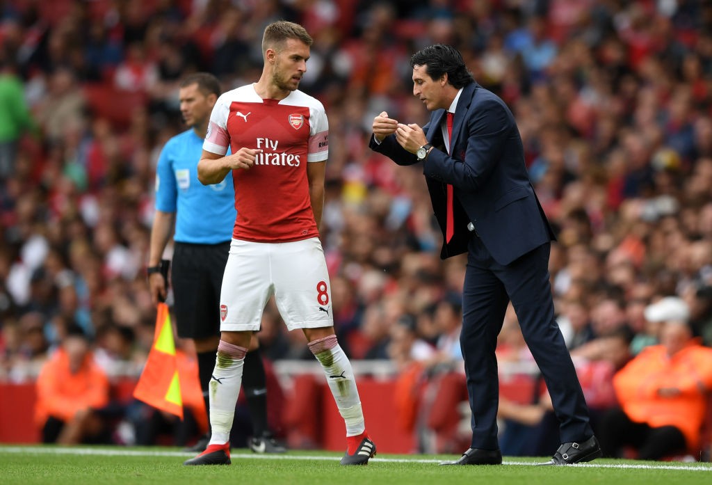A game to forget! Aaron Ramsey had one of those games against City. (Photo courtesy: AFP/Getty)