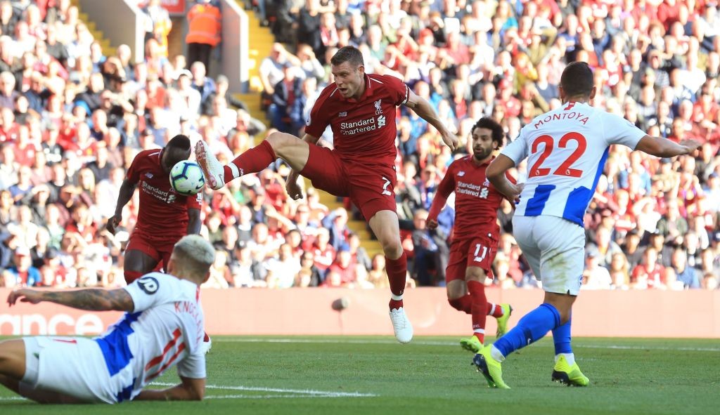 Milner is a big doubt for the Arsenal game with a hamstring problem. (AFP/Getty Images)