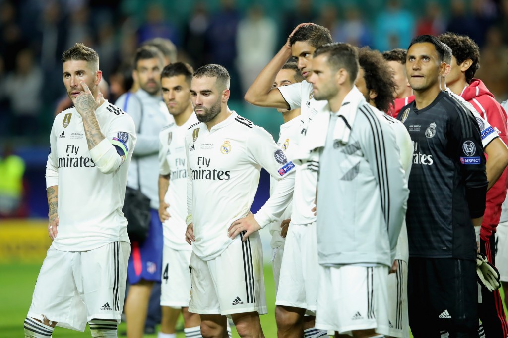 Real Madrid will aim to move on quickly from their UEFA Super Cup loss to Atletico Madrid. (Photo courtesy - Alexander Hassenstein/Getty Images)