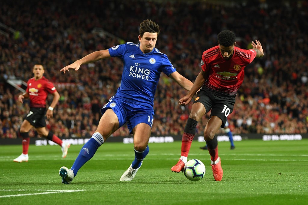 Maguire starred against Manchester United in the Premier League season opener. (Photo courtesy - Michael Regan/Getty Images)