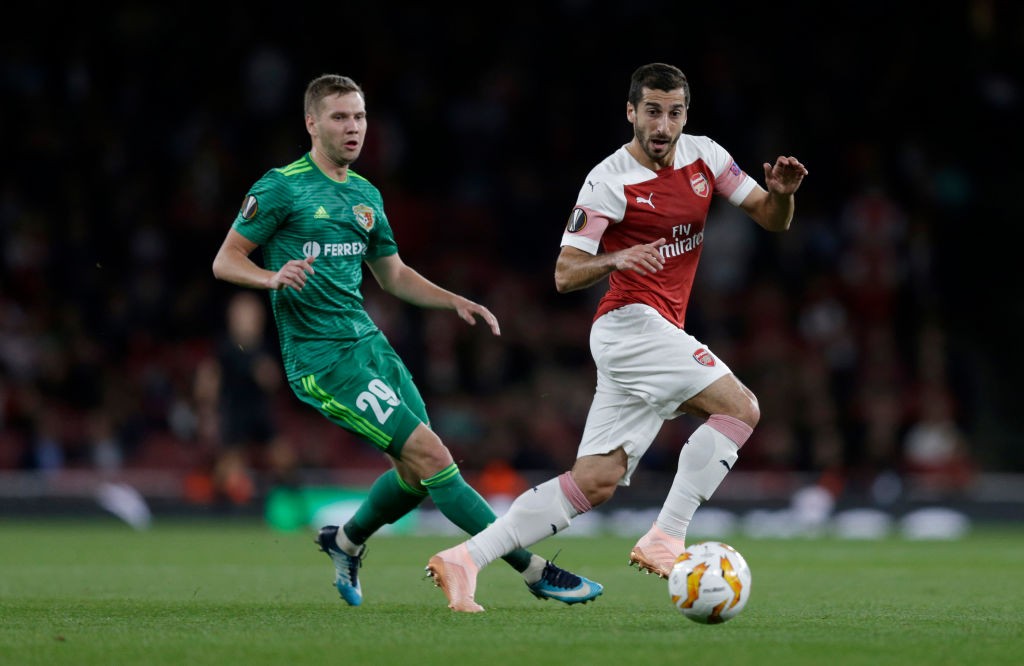 Mkhitaryan was the silent star for Arsenal with two assists during the game. (Photo courtesy: AFP/Getty)