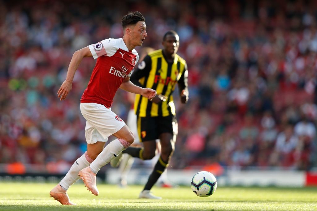 Despite a somewhat quiet game, Ozil finished the match strongly with a well taken goal. (Photo courtesy: AFP/Getty)