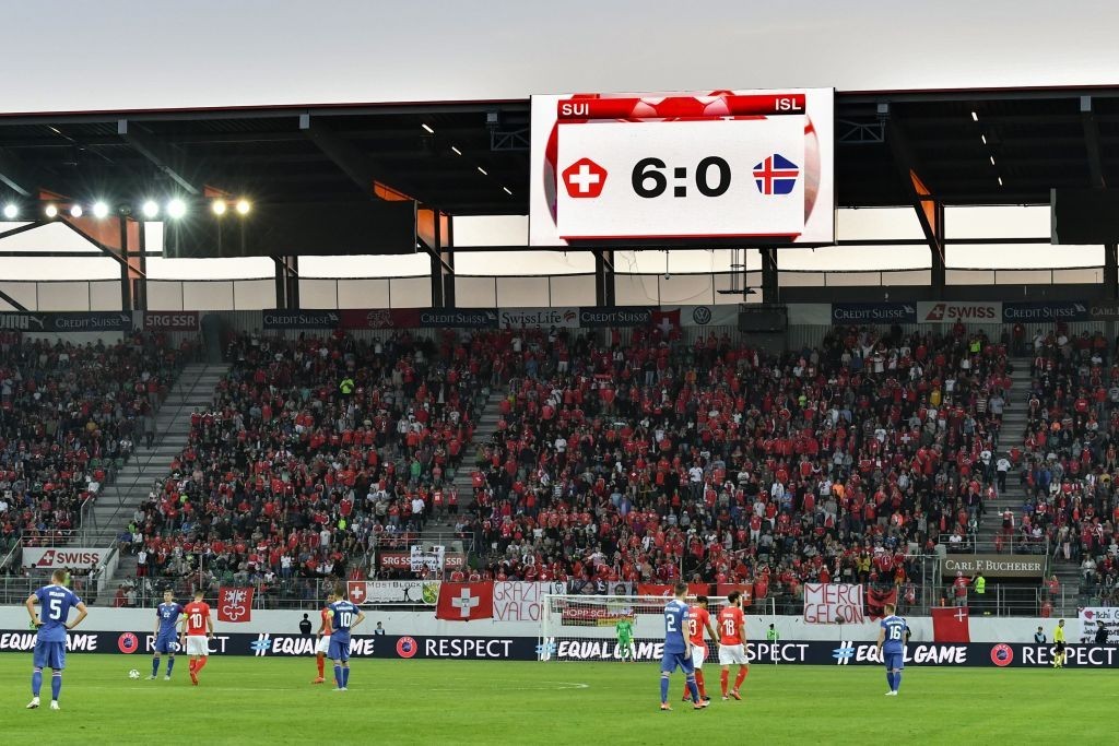 The Erik Hamren era started in disastrous fashion for Iceland. (Photo courtesy - Fabrice Coffrini/AFP/Getty Images)
