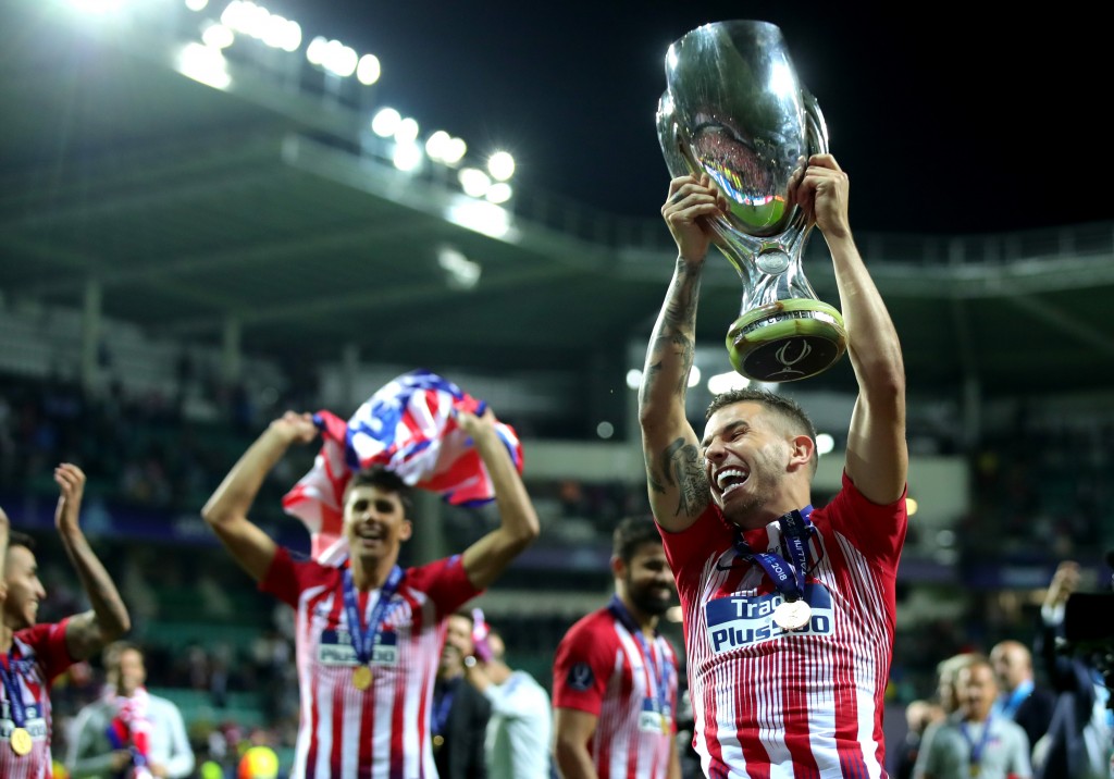 Happy and winning - the perfect combination that Lucas Hernandez has achieved at Atletico Madrid. (Picture Courtesy - AFP/Getty Images)