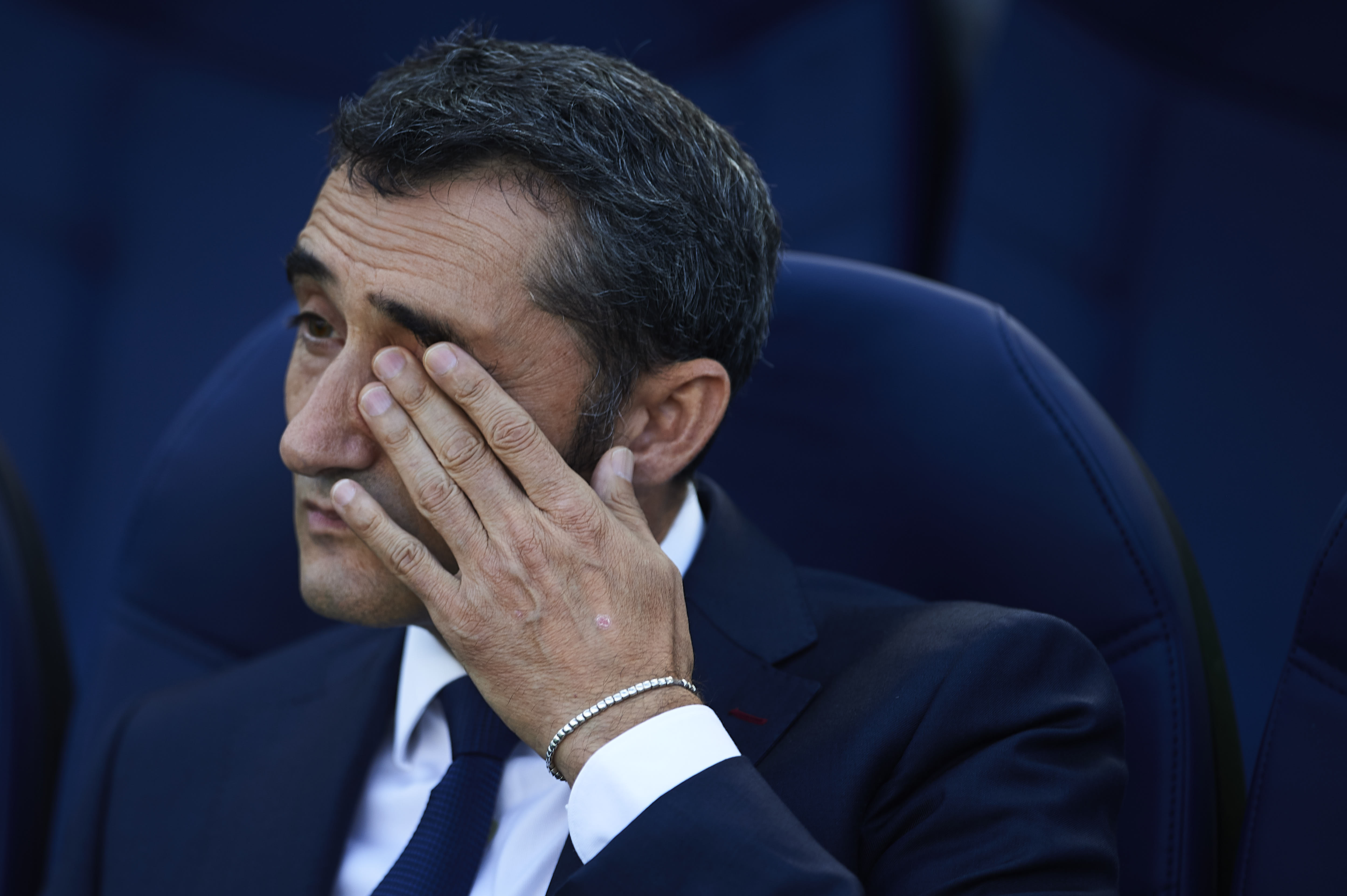 In danger of losing his job? (Photo by Aitor Alcalde/Getty Images)