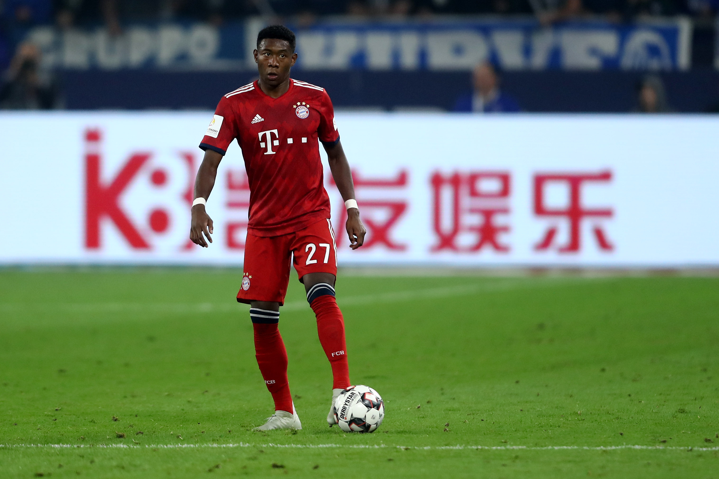 An average display by David Alaba. (Photo by Christof Koepsel/Bongarts/Getty Images)