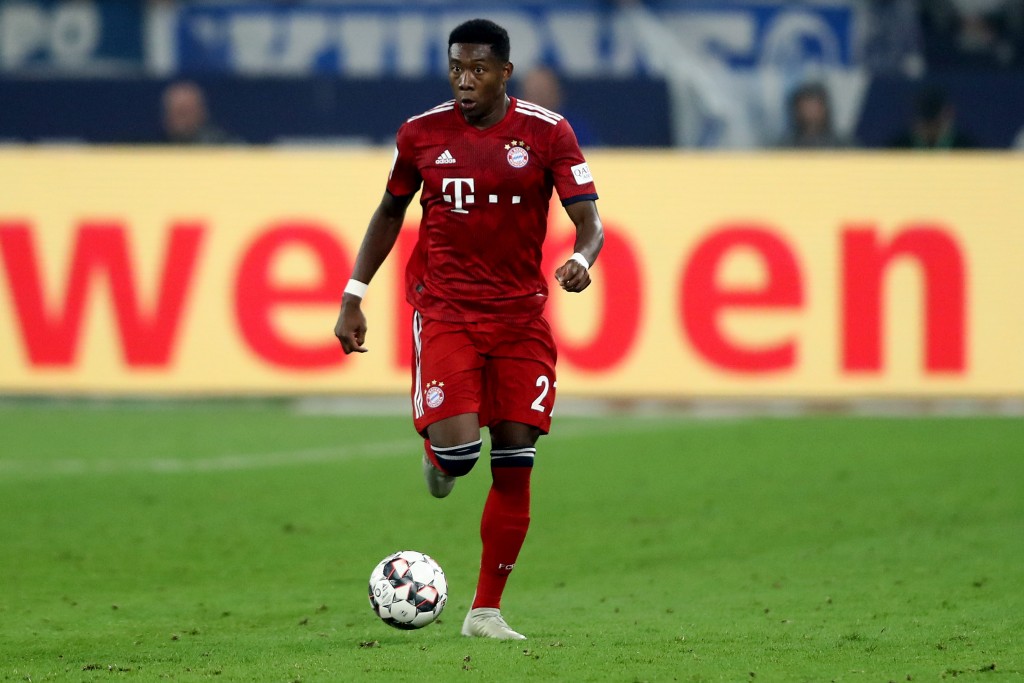 A dominant display by David Alaba. (Photo courtesy - Christof Koepsel/Bongarts/Getty Images)