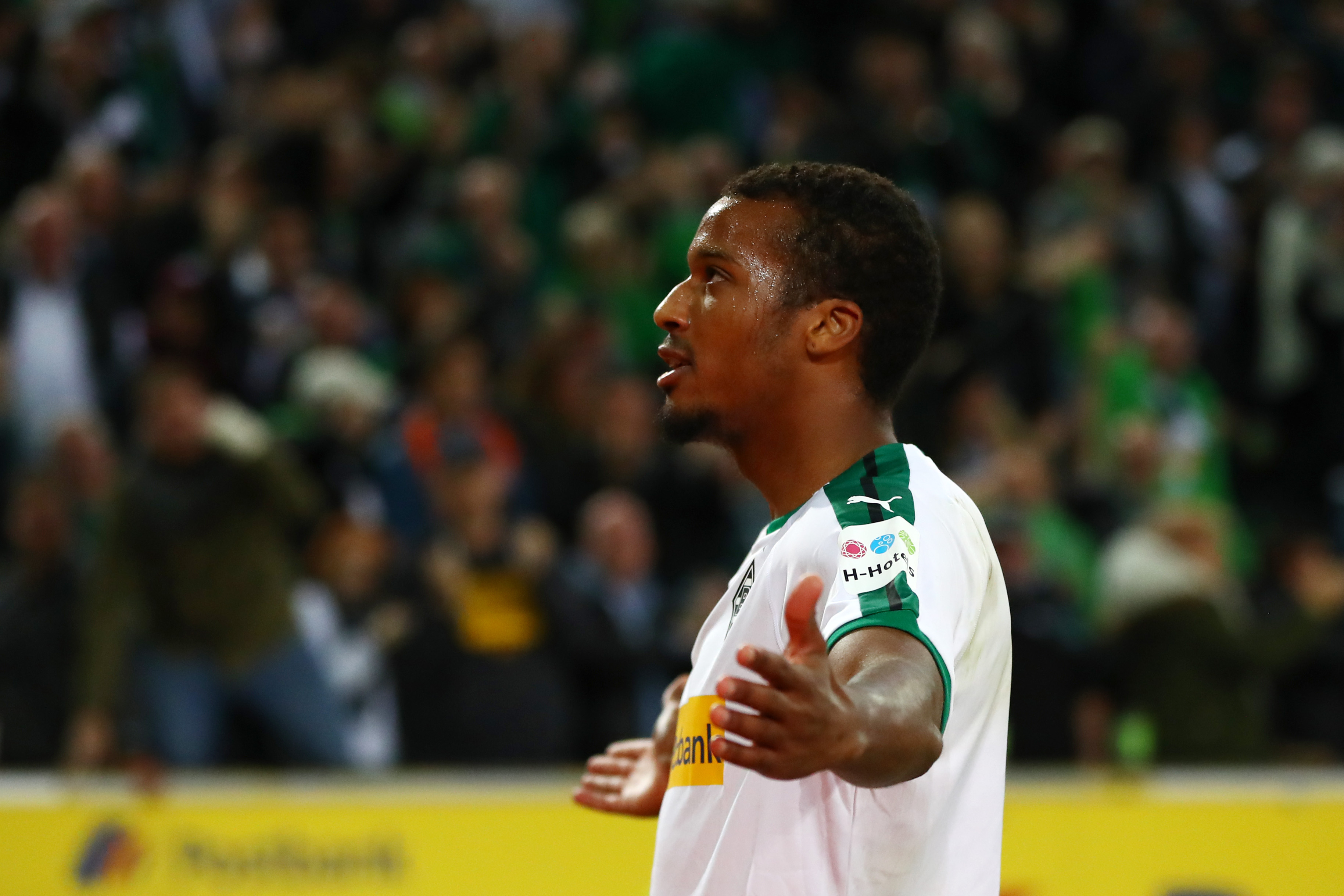 Everton eyeing Alassane Plea move. (Photo by Dean Mouhtaropoulos/Bongarts/Getty Images)