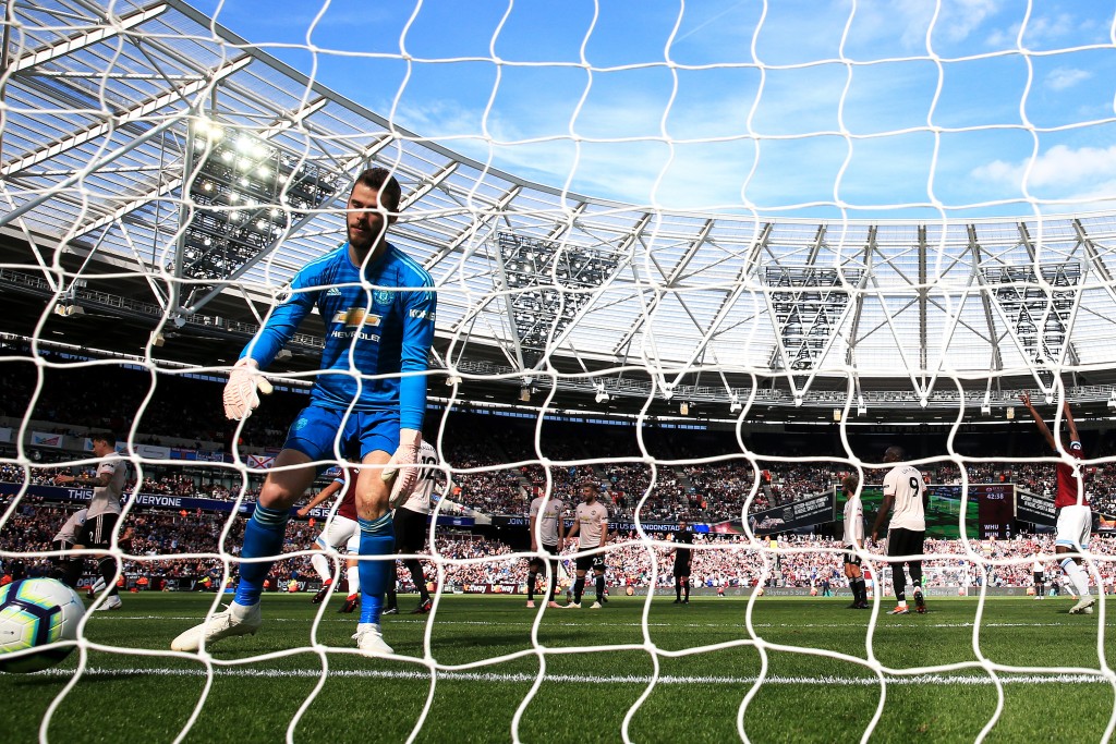 It has been a tough start to the season for De Gea and Manchester United. (Photo by Marc Atkins/Getty Images)