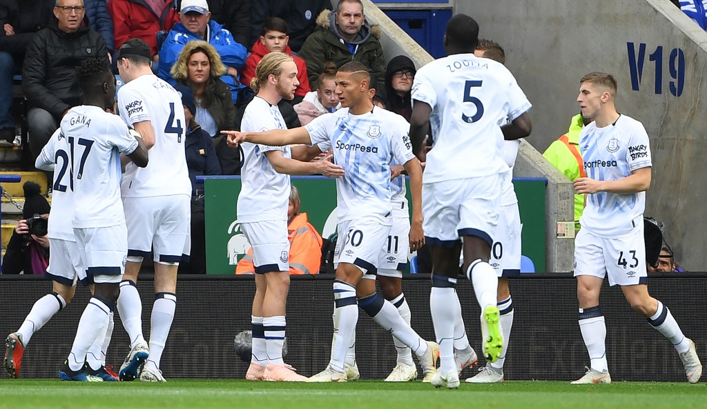 Will Everton spur on from their big win over Leicester? (Photo by Paul Ellis/AFP/Getty Images)