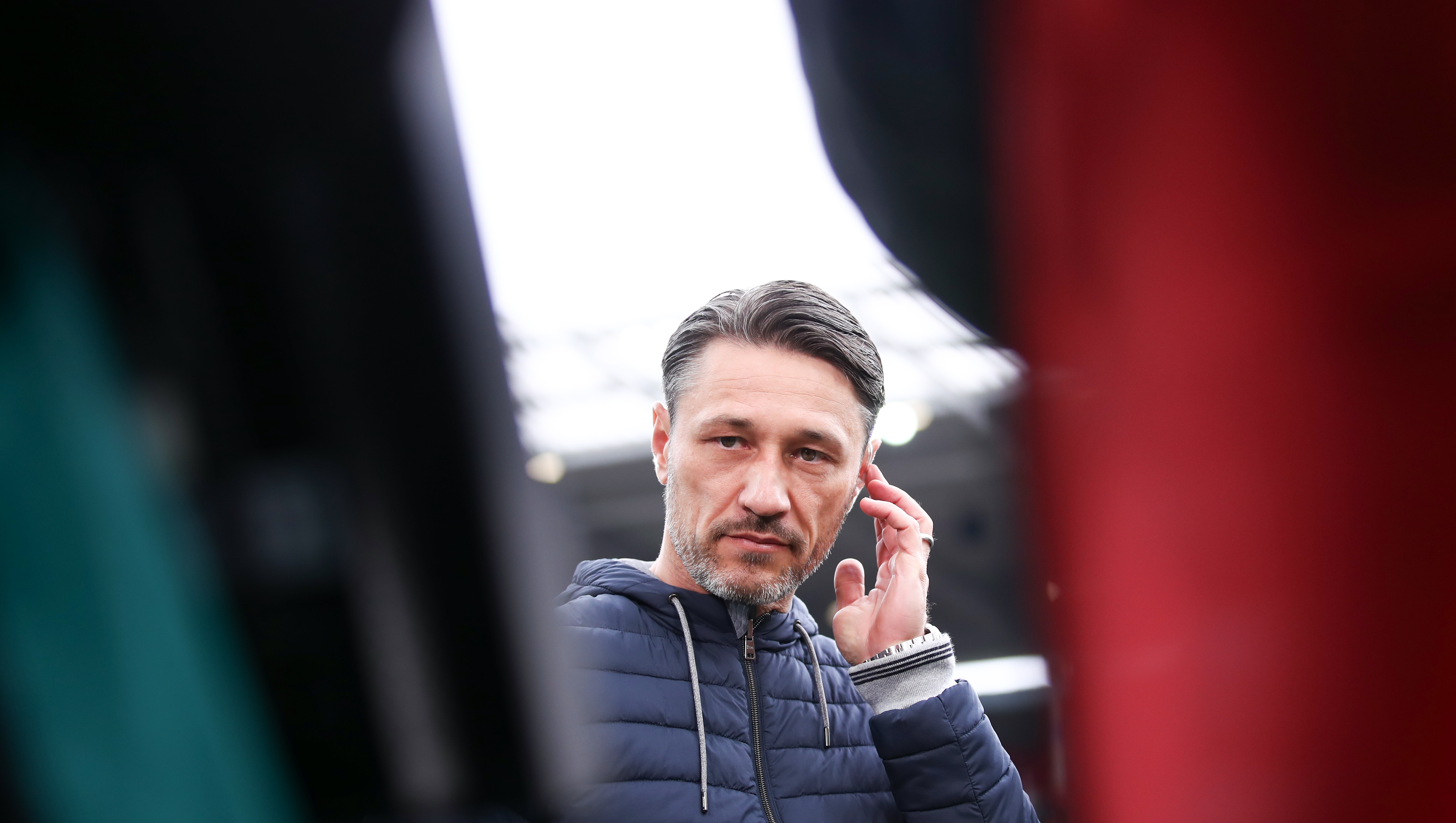 MAINZ, GERMANY - OCTOBER 27: Head coach Niko Kovac of Muenchen looks on prior to the Bundesliga match between 1. FSV Mainz 05 and FC Bayern Muenchen at Opel Arena on October 27, 2018 in Mainz, Germany. (Photo by Alex Grimm/Bongarts/Getty Images)