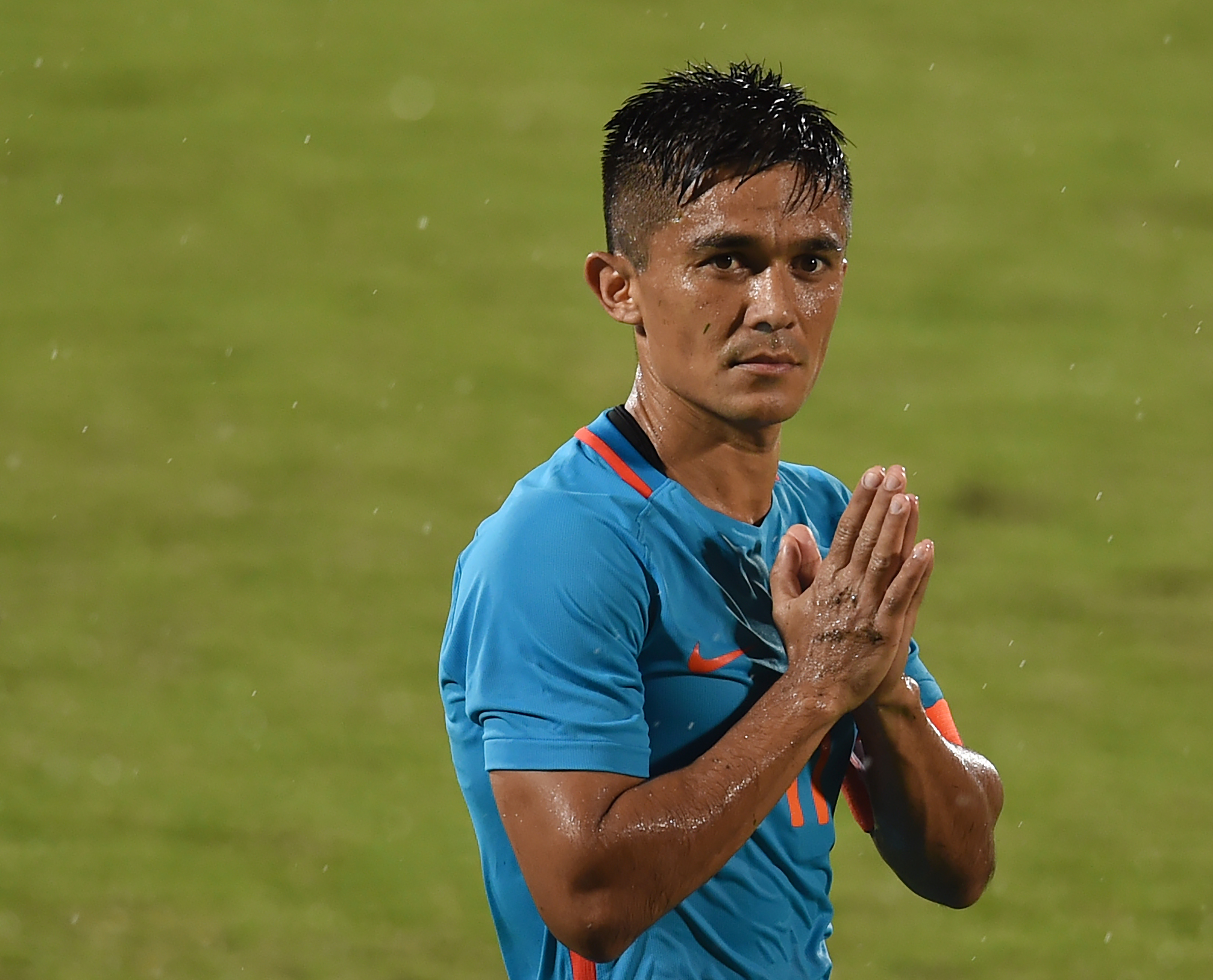 India's Captain Fantastic - Sunil Chhetri (Photo by PUNIT PARANJPE/AFP/Getty Images)