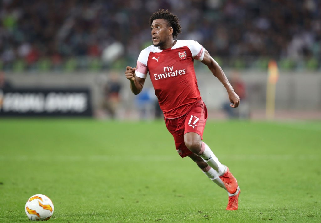 Alex Iwobi capped off a MOTM display against Qarabag for Arsenal. (Photo courtesy: AFP/Getty)