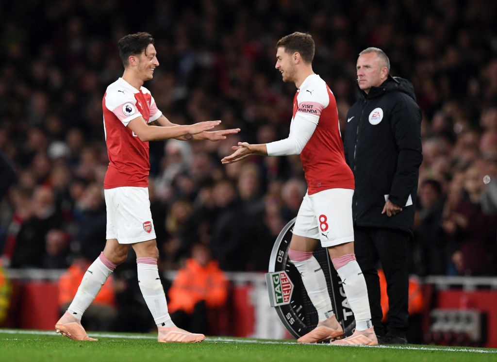 Aaron Ramsey and Mesut Ozil are set to start for Arsenal in the Europa League. (Photo courtesy: AFP/Getty)