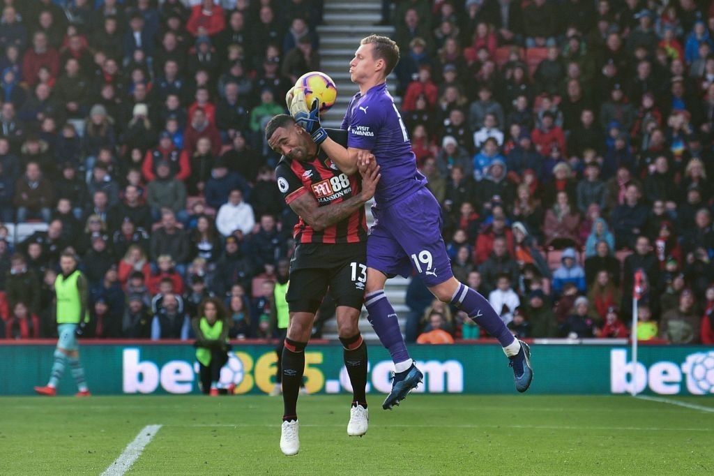Leno was a commanding figure in between the posts and made some good saves against Bournemouth. (Photo by Glyn Kirk/AFP/Getty Images)