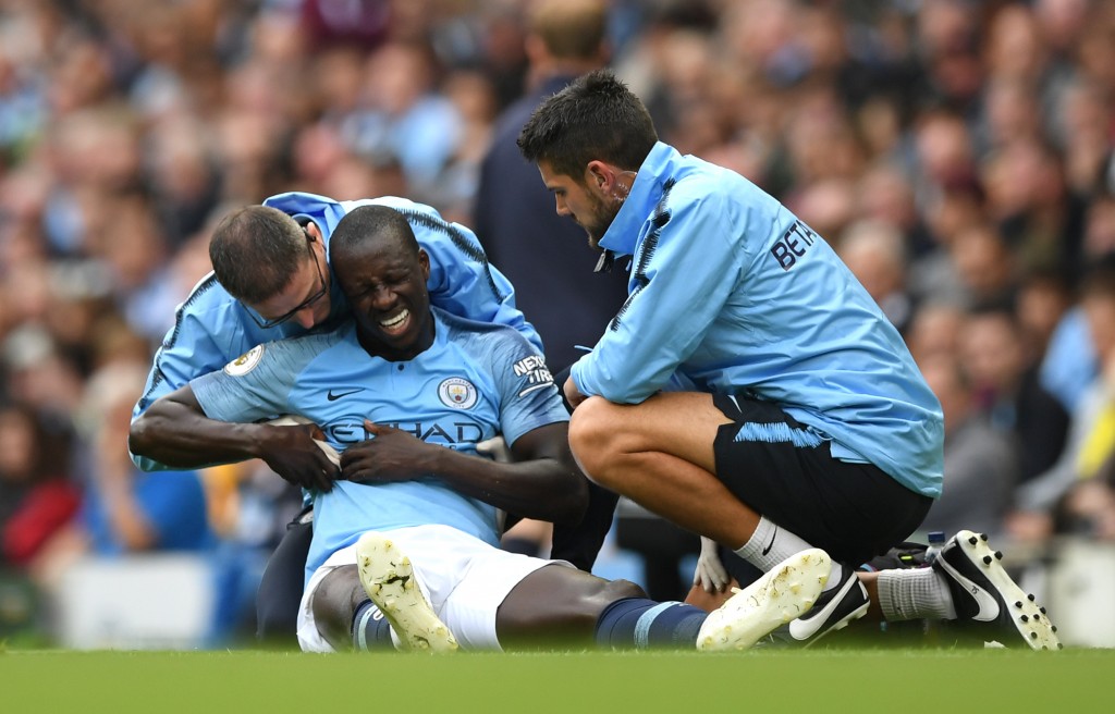 Manchester City have been handed a major blow, with Benjamin Mendy sidelined for three months. (Photo by Shaun Botterill/Getty Images)