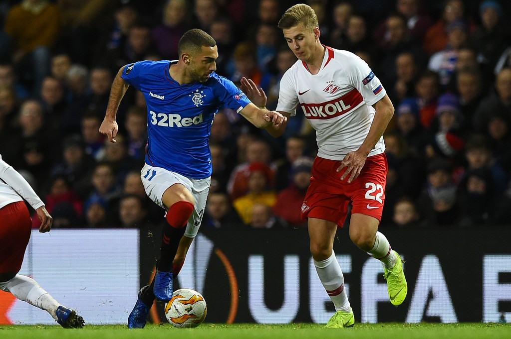 Ignatov (L) has caught the eye of Manchester United scouts (Photo by ANDY BUCHANAN/AFP/Getty Images)