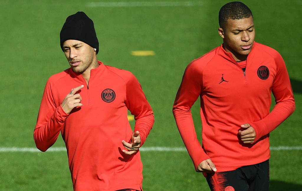 Crucially for PSG, both Neymar and Kylian Mbappe are available. (Photo by Franck Fife/AFP/Getty Images)