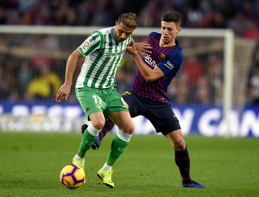 A mixed outing for Lenglet. (Photo by Alex Caparros/Getty Images)