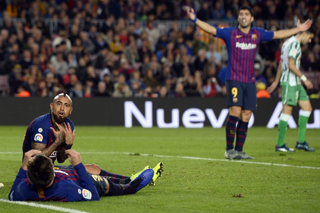 Vidal made a huge impact after coming on at half-time. (Photo by Josep Lago/AFP/Getty Images)