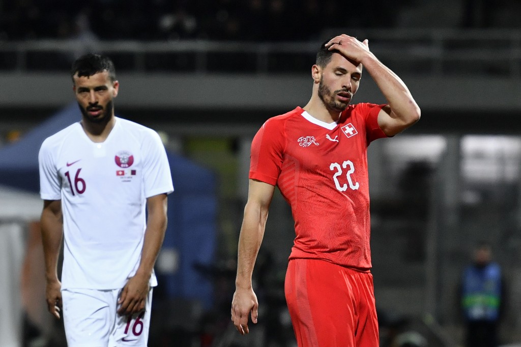 Switzerland were handed a shock 1-0 loss by Qatar in their most recent encounter. (Photo by Fabrice Coffrini/AFP/Getty Images)